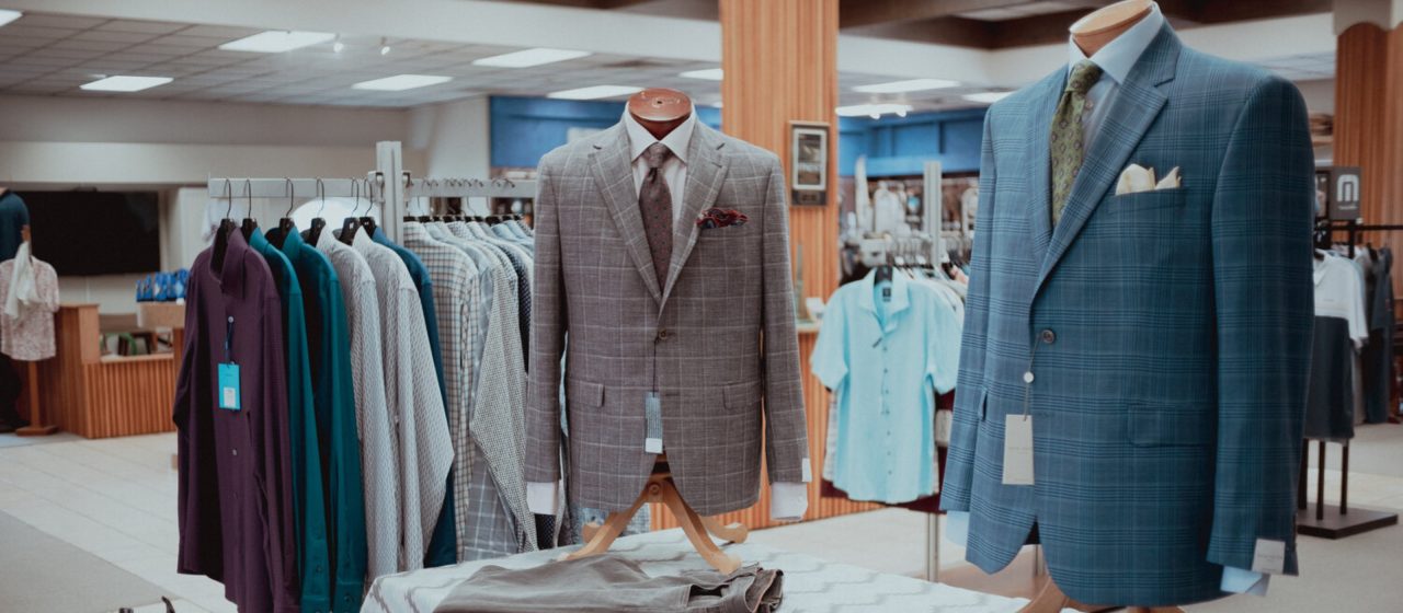The tailoring floor at The Man's Shop, Arlington, Texas